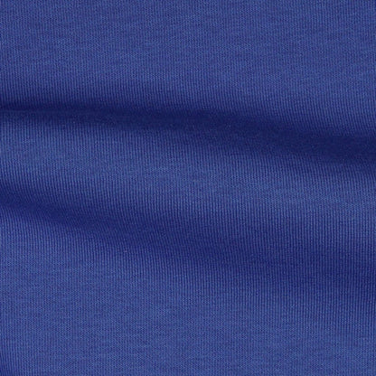 Tricot de coton molletonné bleu bleuet 285 g/m²