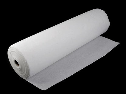 Entoilage thermocollant double face (non-tissé) blanc 100 g/m² (rigide)