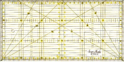 Lineāls ar atzīmēm 150x300 mm