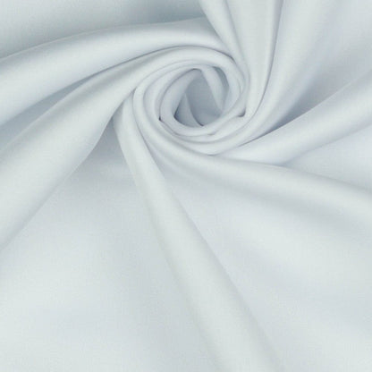 Tissu en soie artificielle-blanc 140 g/m²