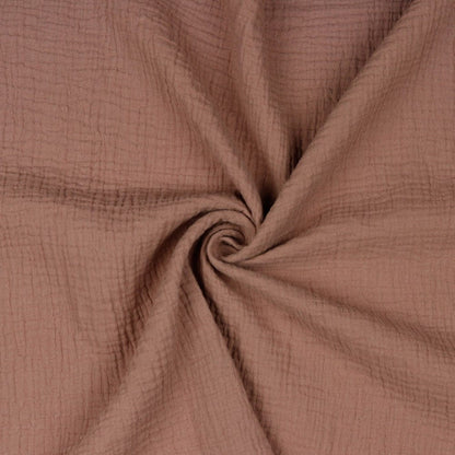 Mousseline ton brun moyen fumé 125 g/m²