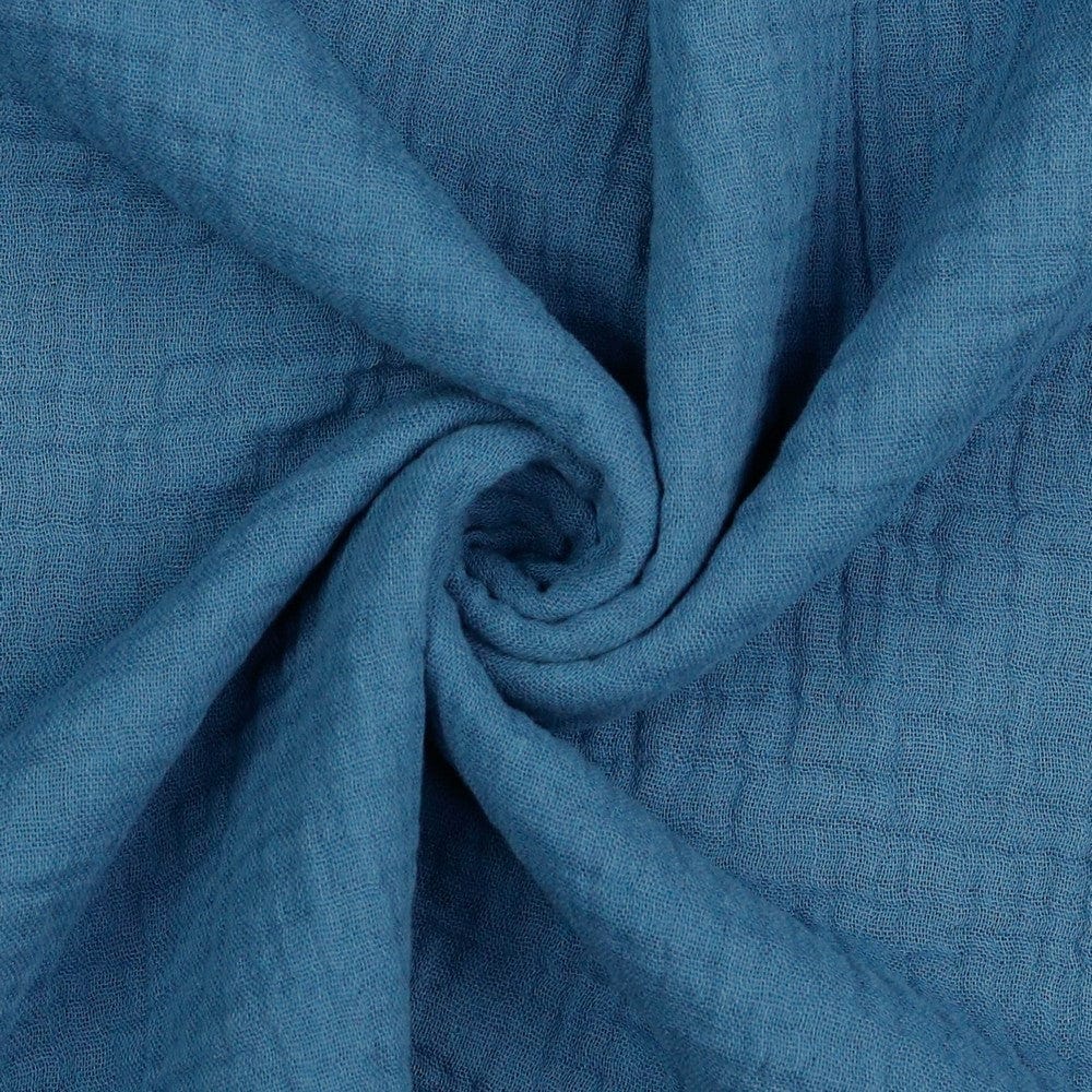 Muslīns-indigo zils 125 g/m²