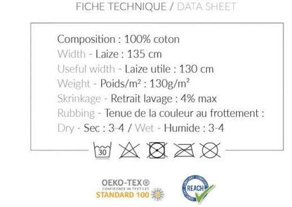 Mousseline noire 130 g/m²