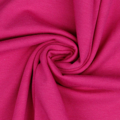 Lightweight cotton jersey - fuchsia 215 g/m²