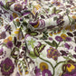 Premium 100% kokvilnas audums-lillā boho raksts115 g/m²