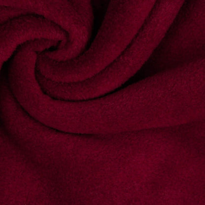 Premium Anti-Pilling Fleece Fabric - Burgundy 240 g/m²