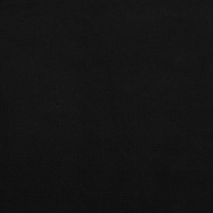 Velours de coton fin noir 145 g/m²