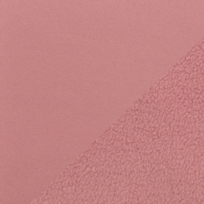 Tissu softshell rose poudré 300 g/m²