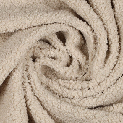 Tissu Teddy beige 270 g/m²