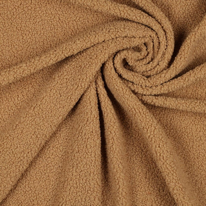 Teddy fabric-light brown 270 g/m²