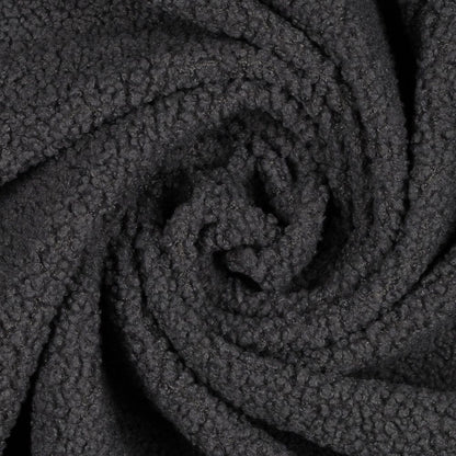 Tissu teddy gris 270 g/m²