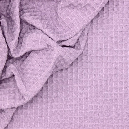 Waffelstoff in Fliederlila 230 g/m²