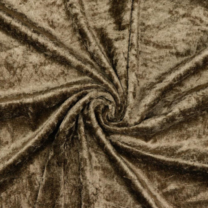 Velours à effet froissé-marron 160 g/m²